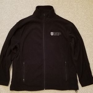 Black fleece UChicago jacket